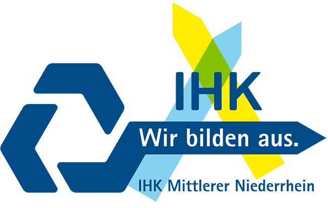 Logo eines IHK-Ausbildungsbetriebs in Mitteldeutschland.